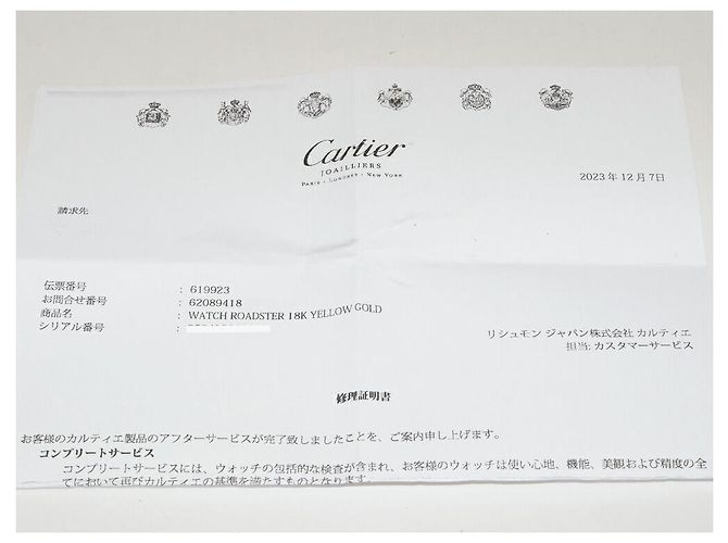 Cartier Roadster Au750 Uhr - Ansicht 3