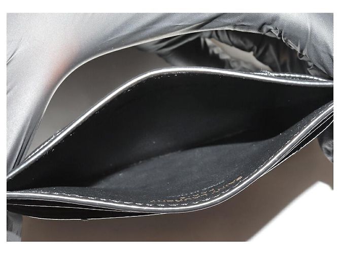 Yves Saint Laurent Saint Laurent Paris Monogram Embossed Calf Leather Card Case Black - view 3