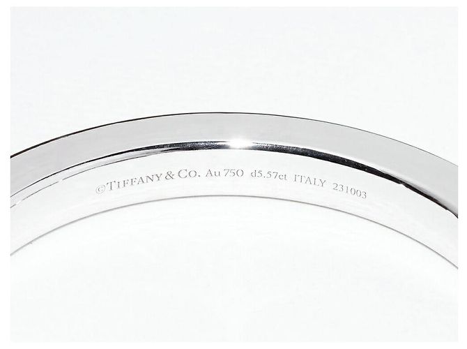 Tiffany & Co Bracciale Tiffany Lock Au750 Diamanti Taglia XL Argento - vista 6