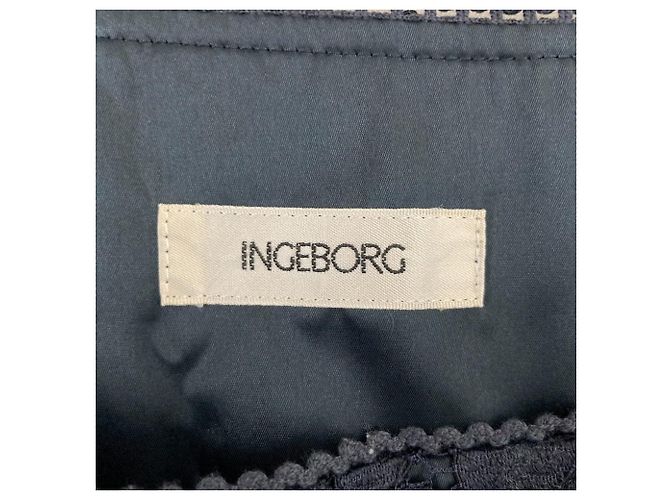 Autre Marque Gonna in pizzo INGEBORG Blu Blu navy - vista 4