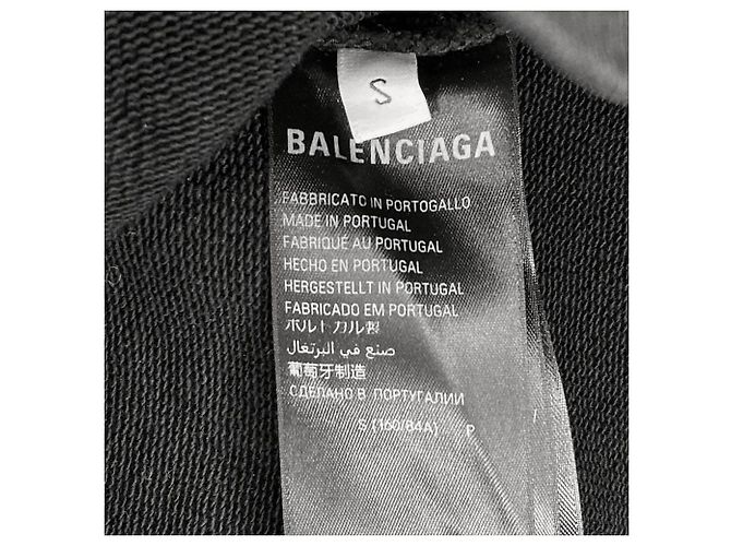 Sudadera con capucha Balenciaga BB Pullover Negro - vista 8