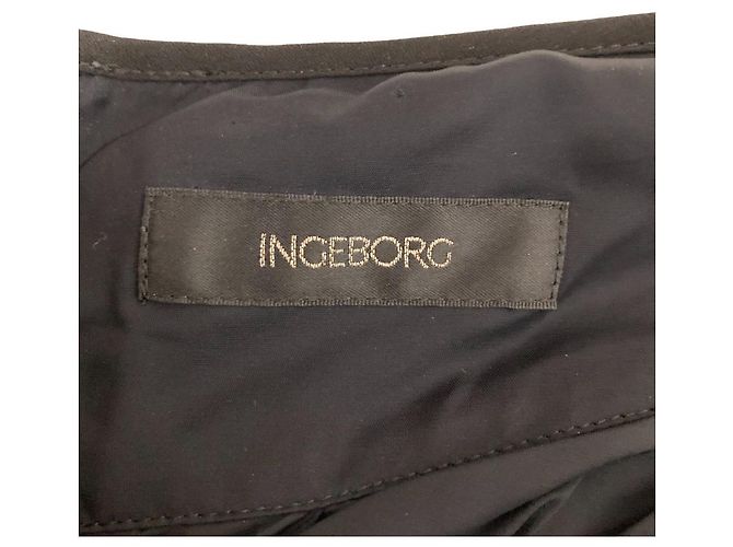 Autre Marque Gonna plissettata Ingeborg Nero - vista 4