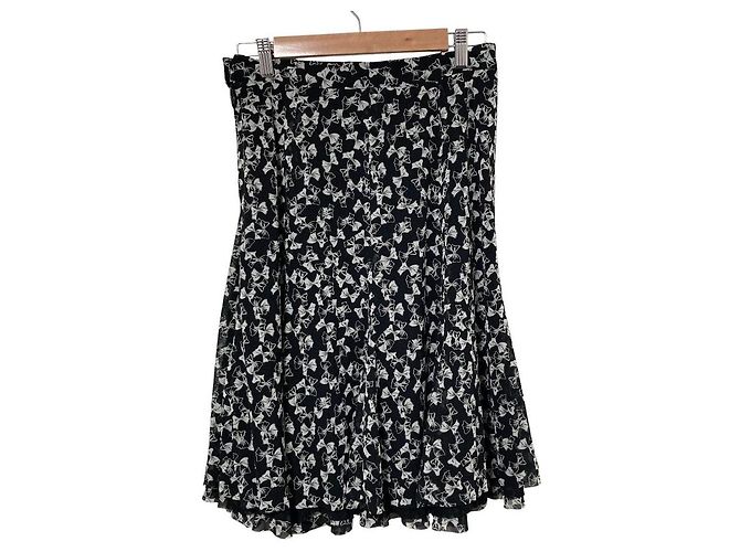 Autre Marque Saia de tule com fitas INGEBORG Preto - vista 2