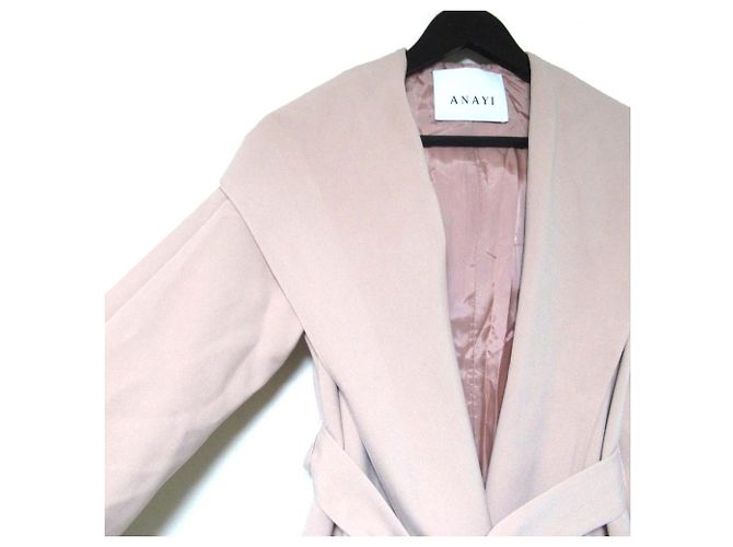 Autre Marque Cappotto in doppio tessuto ANAYI Rosa Beige - vista 3