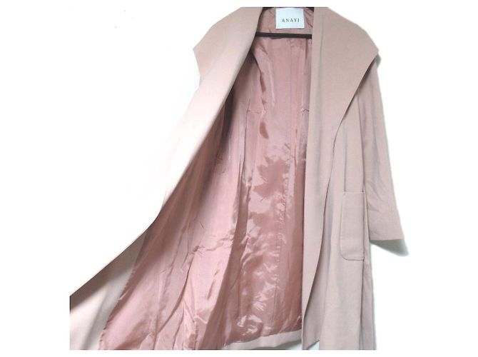 Autre Marque Cappotto in doppio tessuto ANAYI Rosa Beige - vista 4