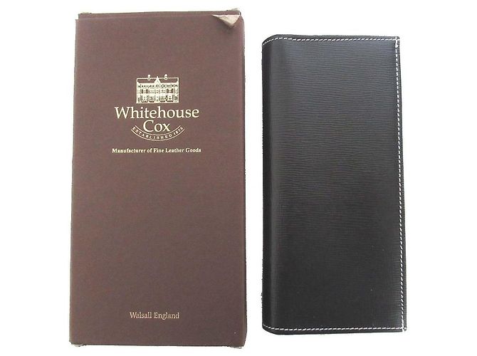 Autre Marque Cartera larga de cuero Bridle Whitehouse Cox Negro - vista 10
