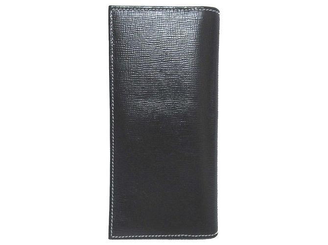 Autre Marque Cartera larga de cuero Bridle Whitehouse Cox Negro - vista 2