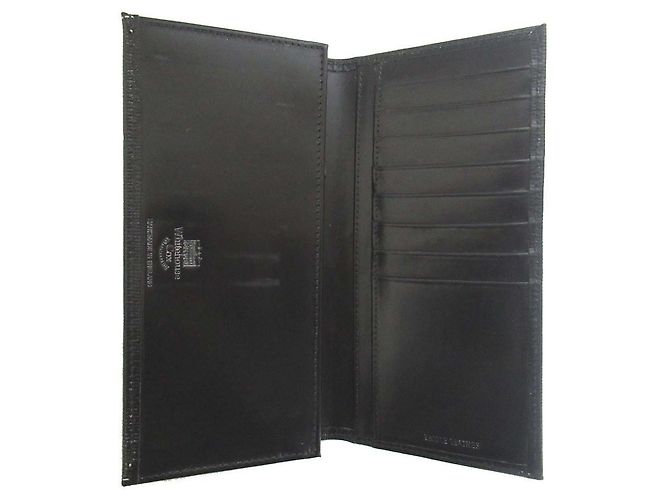 Autre Marque Cartera larga de cuero Bridle Whitehouse Cox Negro - vista 3