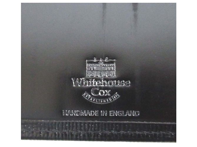 Autre Marque Cartera larga de cuero Bridle Whitehouse Cox Negro - vista 9
