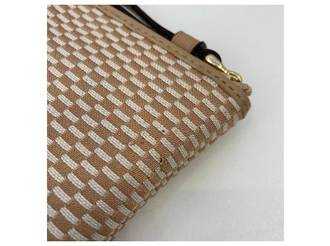 Pochette poignet Coach Corner Zip Beige - vue 10