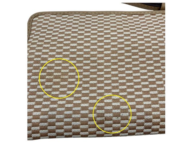 Pochette poignet Coach Corner Zip Beige - vue 11