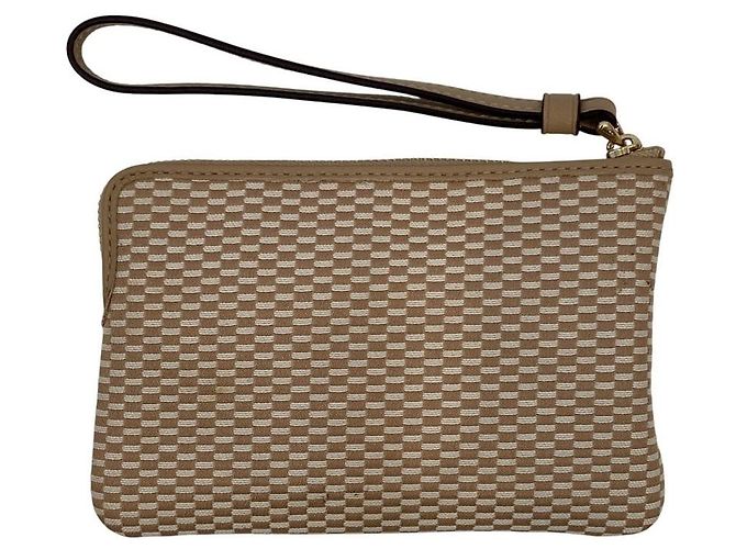 Pochette poignet Coach Corner Zip Beige - vue 2