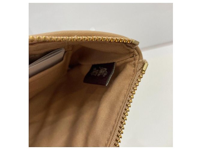 Pochette poignet Coach Corner Zip Beige - vue 7