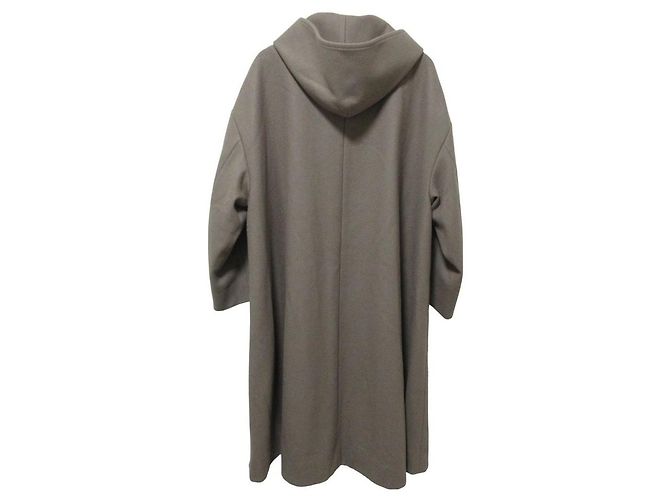 Autre Marque Cappotto con cappuccio linea A yori Beige - vista 2