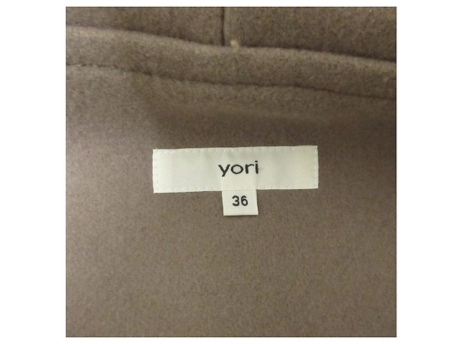 Autre Marque Cappotto con cappuccio linea A yori Beige - vista 3