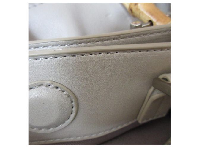 Autre Marque green label relaxing Bolso Tote de Pelo Sintético con Asas de Bambú 2way Castaño - vista 12