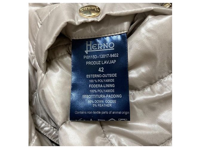 Autre Marque Herno leichte Daunenjacke Beige - Ansicht 9