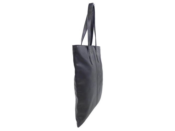 Berluti Schwarze Leder Tote Bag - Ansicht 2