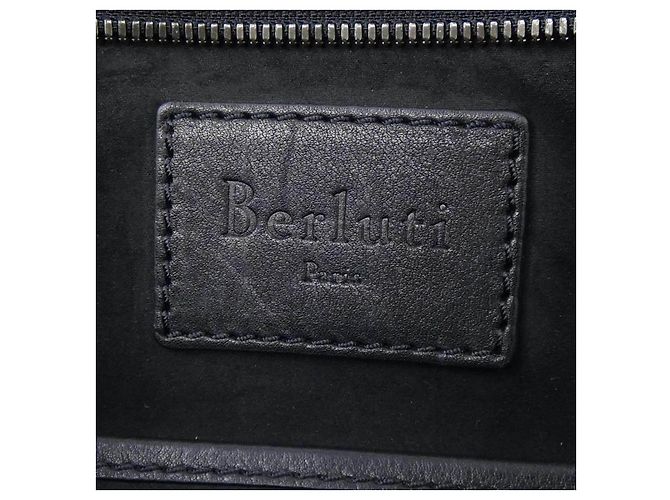 Berluti Schwarze Leder Tote Bag - Ansicht 5