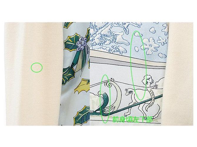 Hermès Pullover in seta e lana Hermes NEIGE D'ANTAN Blu - vista 9