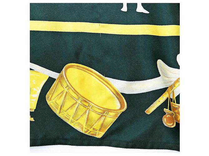 Hermès Hermes La Danse Ballerina Silk Shirt38 Green Yellow - view 9