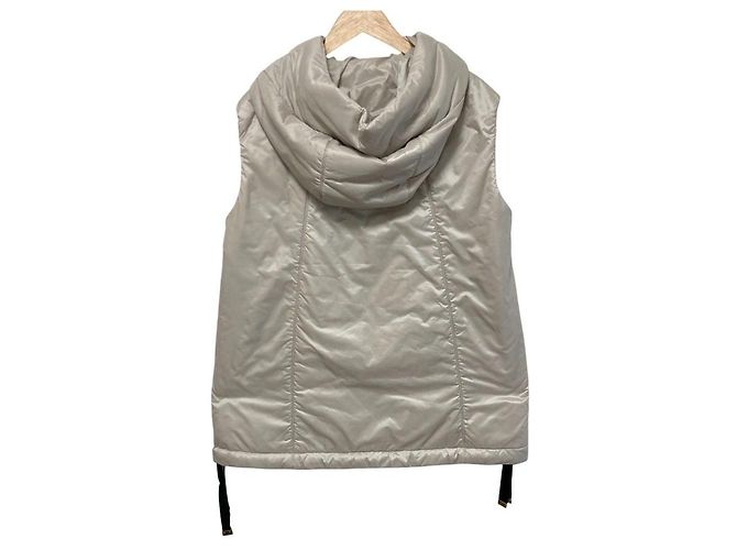 Max Mara The Cube GREENGO CAMELUXE Padding Vest Aus weiß - Ansicht 2