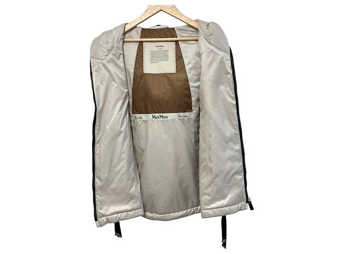 Max Mara The Cube GREENGO CAMELUXE Padding Vest Aus weiß - Ansicht 3