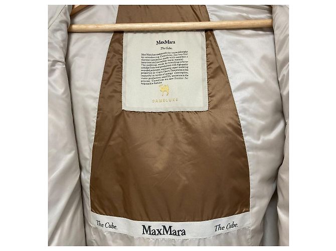 Max Mara The Cube GREENGO CAMELUXE Padding Vest Aus weiß - Ansicht 6