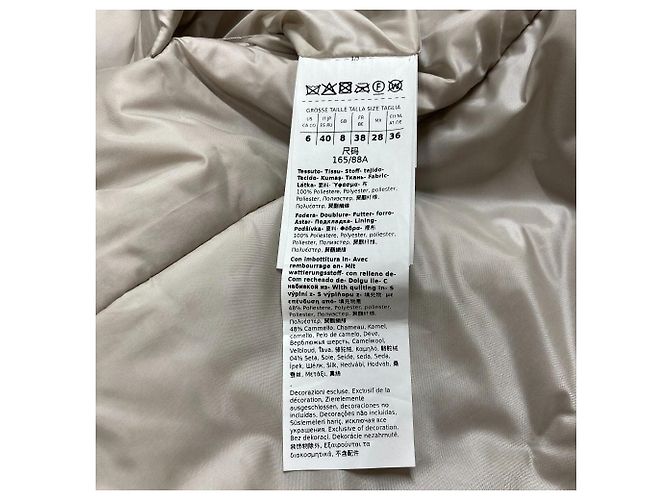 Max Mara The Cube GREENGO CAMELUXE Padding Vest Aus weiß - Ansicht 8