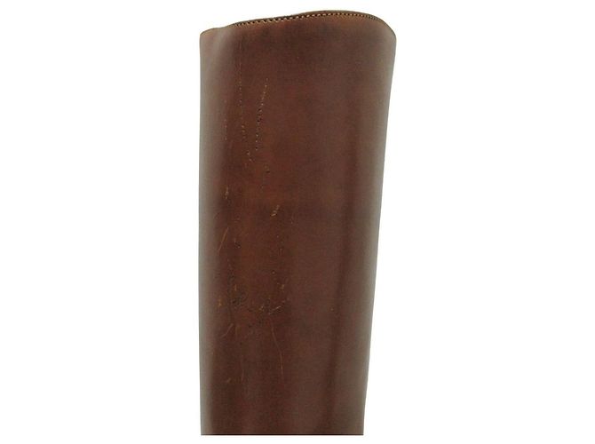 Autre Marque Botas largas de cuero Sartore Castaño - vista 10