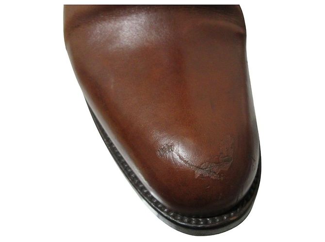 Autre Marque Botas largas de cuero Sartore Castaño - vista 11