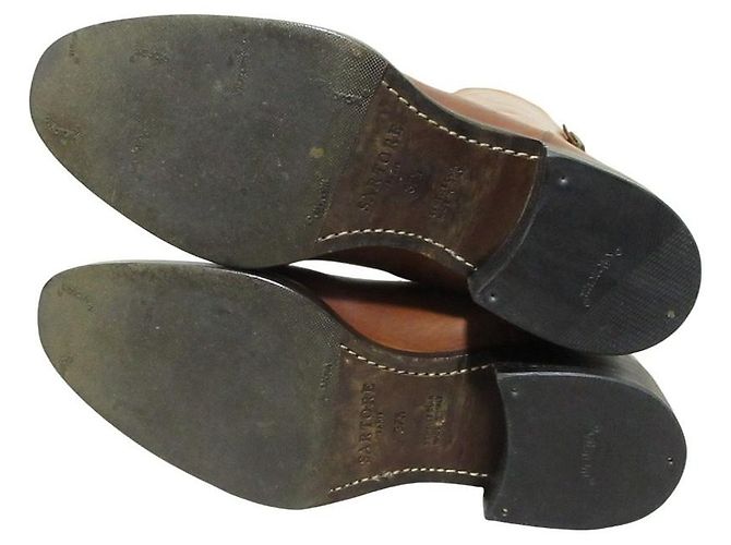 Autre Marque Botas largas de cuero Sartore Castaño - vista 15