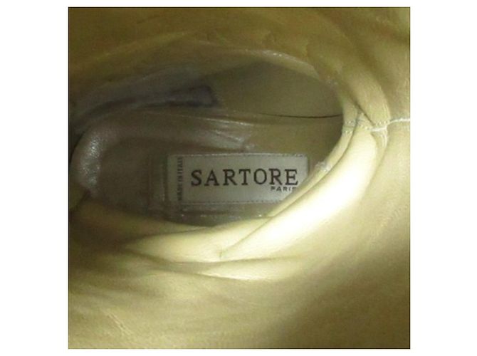Autre Marque Botas largas de cuero Sartore Castaño - vista 4