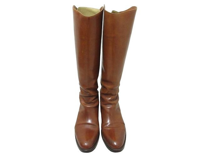 Autre Marque Botas largas de cuero Sartore Castaño - vista 5