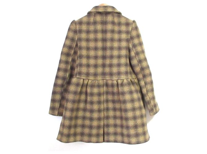 Abrigo Double Face de cuadros degradados RED VALENTINO Amarillo - vista 2