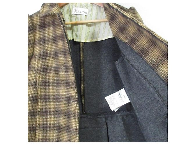 Abrigo Double Face de cuadros degradados RED VALENTINO Amarillo - vista 4