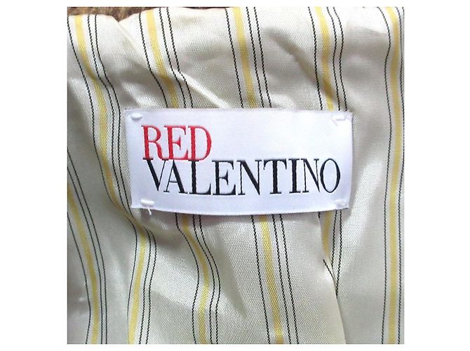 Abrigo Double Face de cuadros degradados RED VALENTINO Amarillo - vista 8