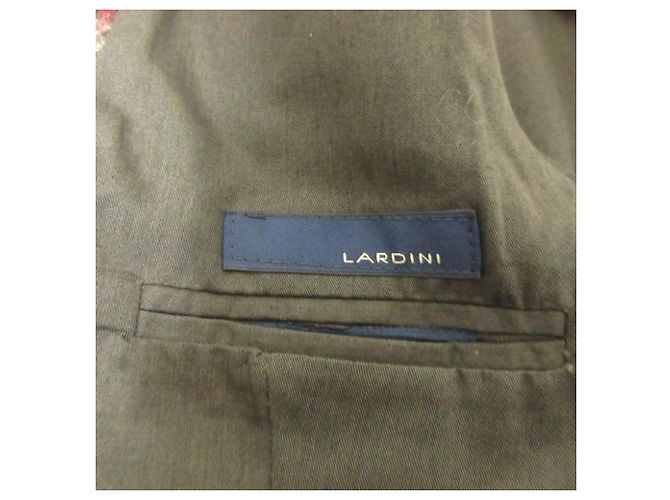 Autre Marque Casaco ajustado 2way Lardini em lã e mohair com padrão xadrez Marrom Bege Bordeaux - vista 3