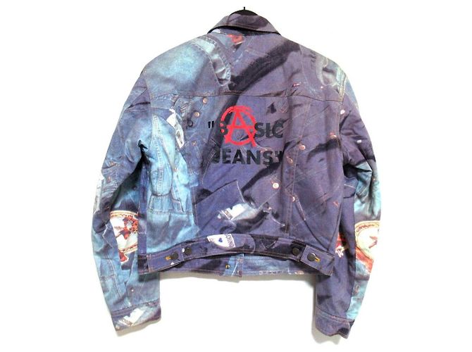 Giacca in denim di cotone Moschino Jeans Blu - vista 2