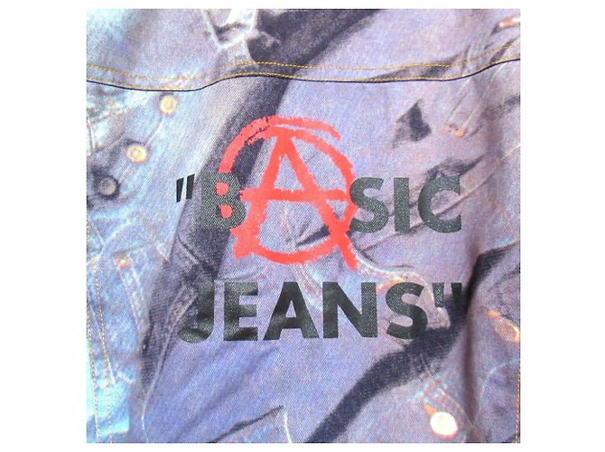 Giacca in denim di cotone Moschino Jeans Blu - vista 5