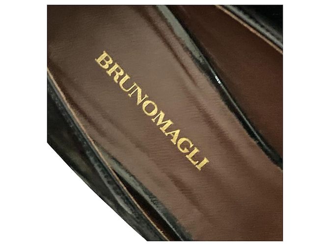 Autre Marque Décolleté con zeppa in vernice Brunomagli Nero - vista 6