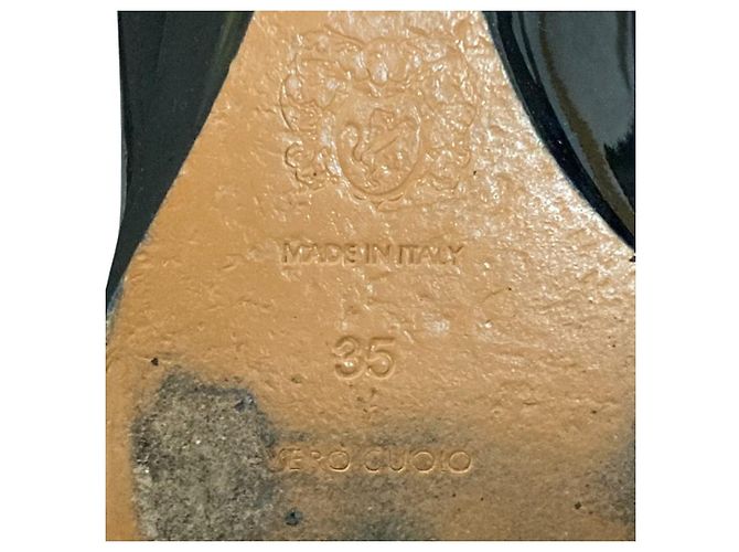 Autre Marque Décolleté con zeppa in vernice Brunomagli Nero - vista 9
