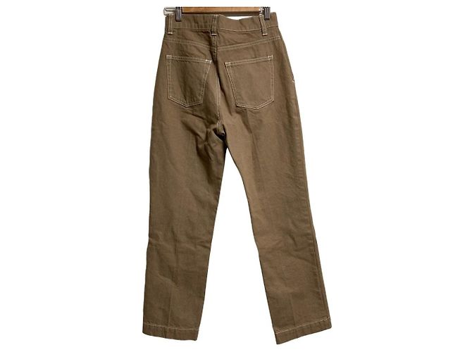 Autre Marque AMERI Denimhose mit Falten Braun - Ansicht 2