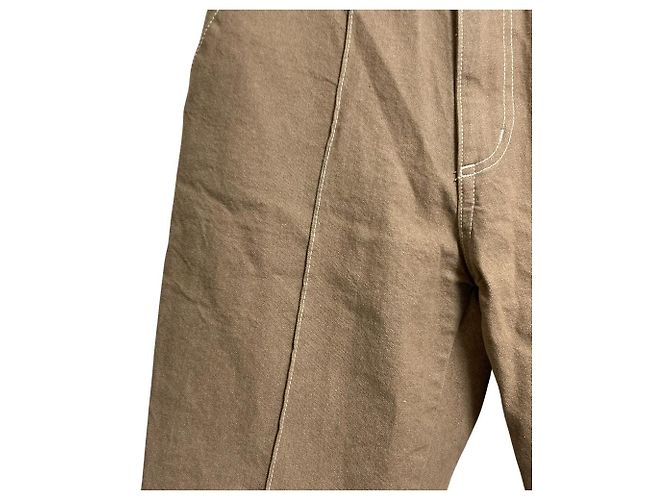 Autre Marque AMERI Denimhose mit Falten Braun - Ansicht 3