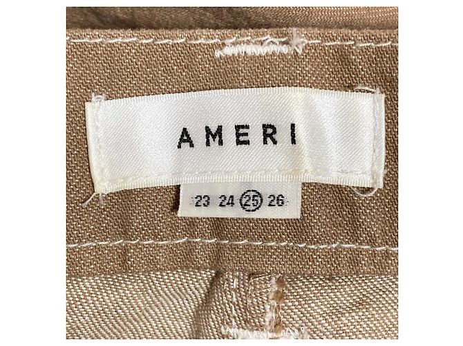 Autre Marque AMERI Denimhose mit Falten Braun - Ansicht 4