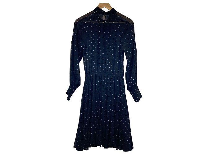 Autre Marque Abito Arpege Story Dot Jacquard Nero - vista 2
