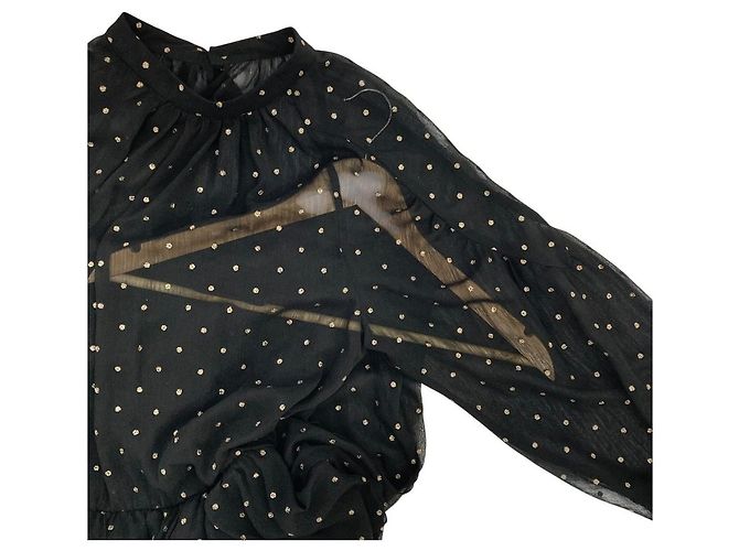 Autre Marque Abito Arpege Story Dot Jacquard Nero - vista 4