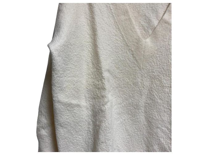 Autre Marque Malha Decote V 23ku Branco - vista 3