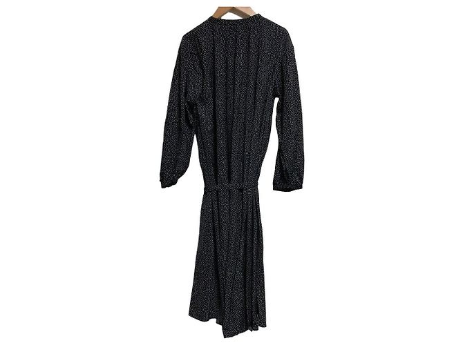 Autre Marque Abito camicia a pois Mila Owen Nero - vista 2