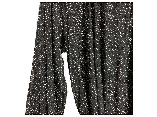 Autre Marque Abito camicia a pois Mila Owen Nero - vista 3